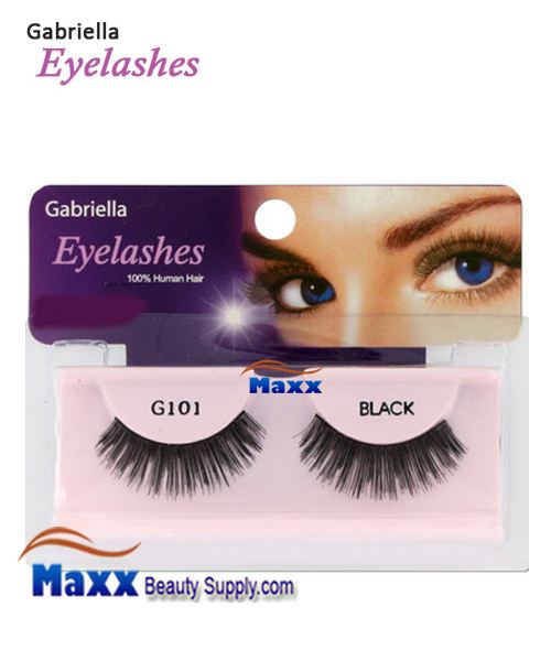 1 Package - Gabriella Eyelashes Strip 100% Human Hair - G101